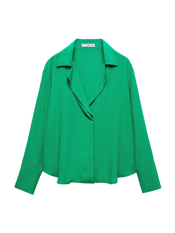 MANGO MANGO Блуза 'MONSOON'  тревнозелено