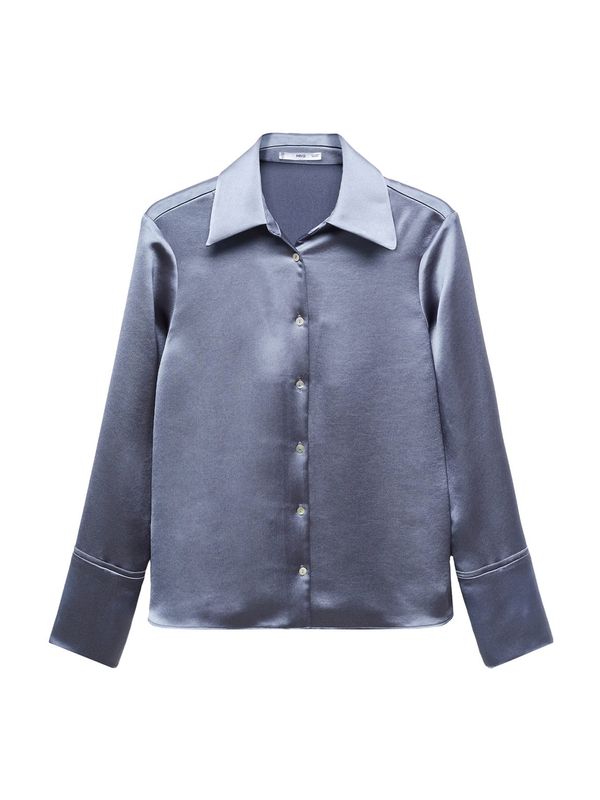 MANGO MANGO Блуза 'Ninfa'  гълъбово синьо