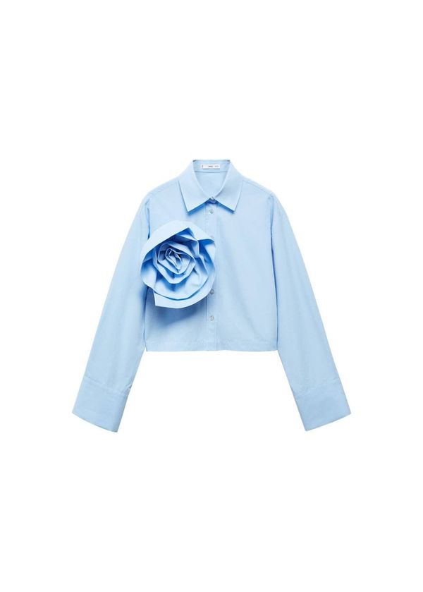 MANGO MANGO Блуза 'Orchid'  пастелно синьо