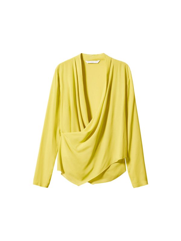 MANGO MANGO Блуза 'Tulipan'  лимоненожълто