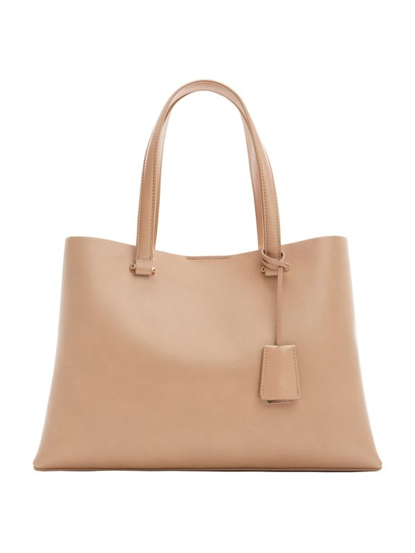 MANGO MANGO "Чанта тип ""Shopper""" 'Bello'  светлокафяво