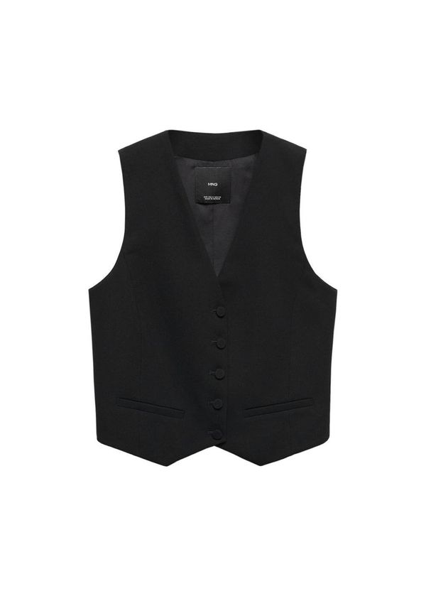 MANGO MANGO Елек 'Iguana'  черно