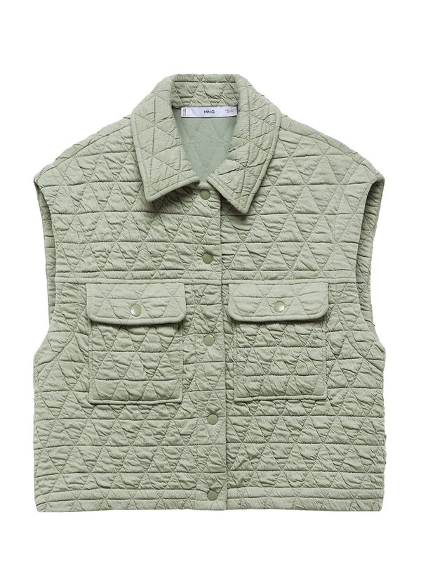 MANGO MANGO Елек 'Limba'  пастелно зелено