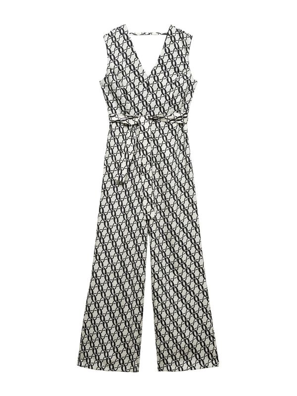 MANGO MANGO Гащеризон 'Collins'  черно / мръсно бяло