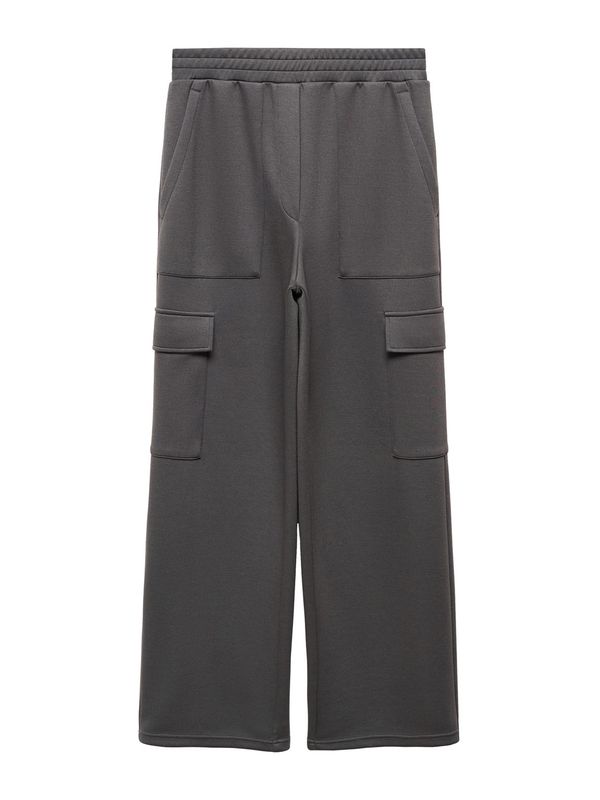 MANGO MANGO Карго панталон 'BREMO'  антрацитно черно