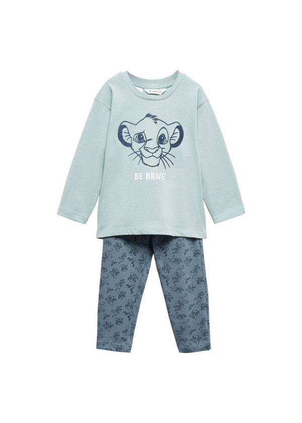 MANGO KIDS MANGO KIDS Комплект пижама 'Simba'  морскосиньо / циан / светлосиньо