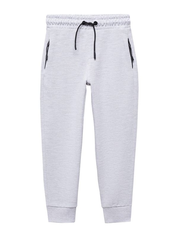 MANGO KIDS MANGO KIDS Панталон 'Otto'  светлосиво / черно