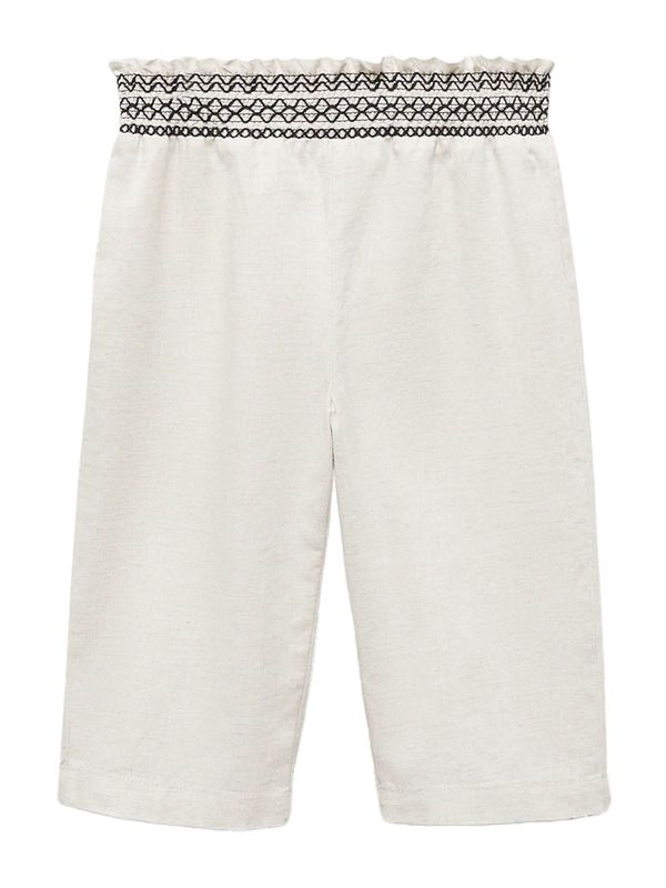 MANGO KIDS MANGO KIDS Панталон 'PEPPER'  светлобежово / черно