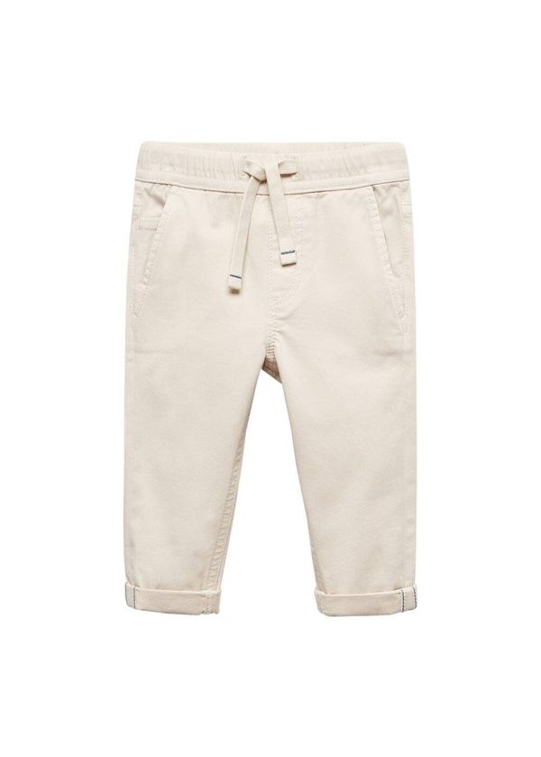 MANGO KIDS MANGO KIDS Панталон  сиво-бежово