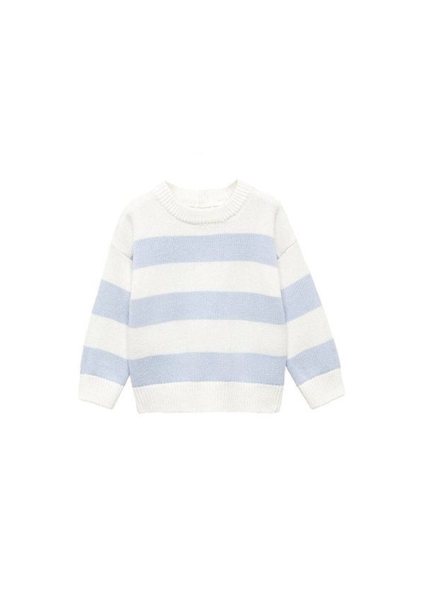 MANGO KIDS MANGO KIDS Пуловер 'Parma'  пастелно синьо / бяло
