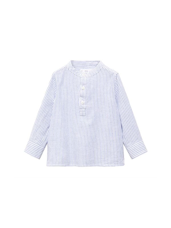 MANGO KIDS MANGO KIDS Риза 'CARLOS'  синьо / мръсно бяло
