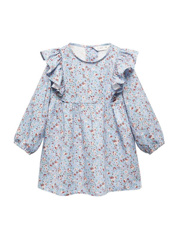MANGO KIDS MANGO KIDS Рокля 'Celestia'  светлосиньо / кафяво / зелено / бяло