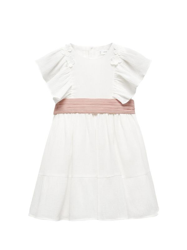 MANGO KIDS MANGO KIDS Рокля 'Emmab'  бледорозово / бяло