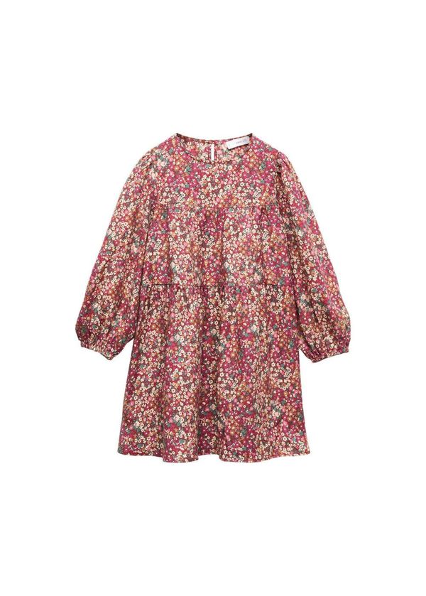 MANGO KIDS MANGO KIDS Рокля 'Marga'  жълто / зелено / розово / червено / ръждиво червено