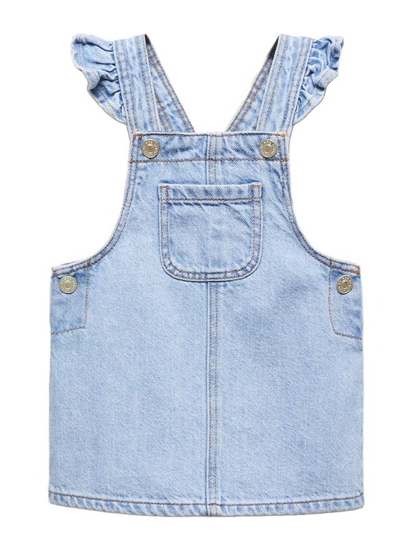 MANGO KIDS MANGO KIDS Рокля 'Ruffi'  светлосиньо