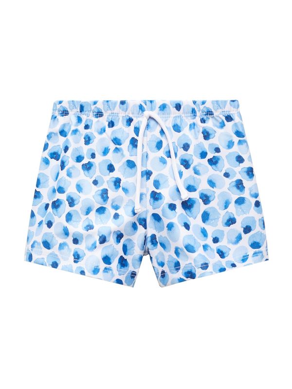 MANGO KIDS MANGO KIDS Шорти за плуване  небесносиньо / светлосиньо / мръсно бяло