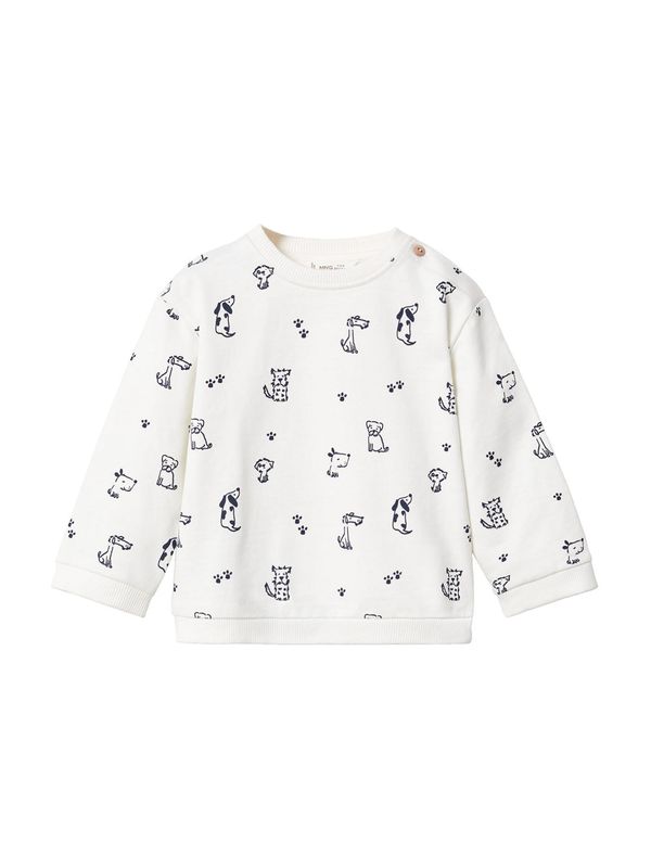 MANGO KIDS MANGO KIDS Суичър 'DOGGY'  нейви синьо / мръсно бяло