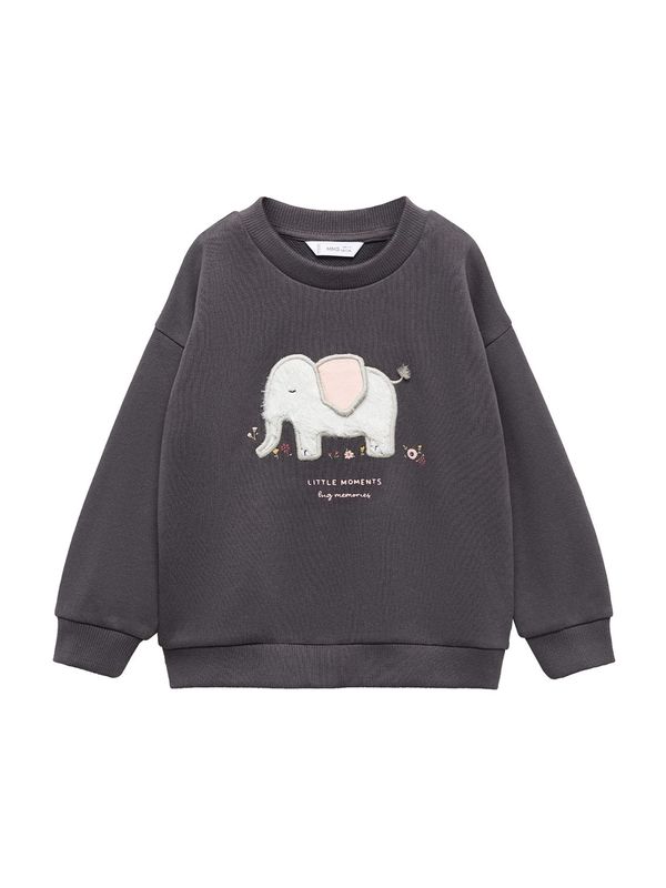 MANGO KIDS MANGO KIDS Суичър 'Dumbi'  жълто / антрацитно черно / бледорозово / бяло