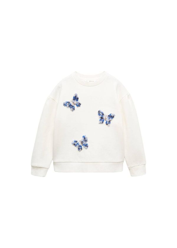 MANGO KIDS MANGO KIDS Суичър 'Fly'  синьо меланж / бяло