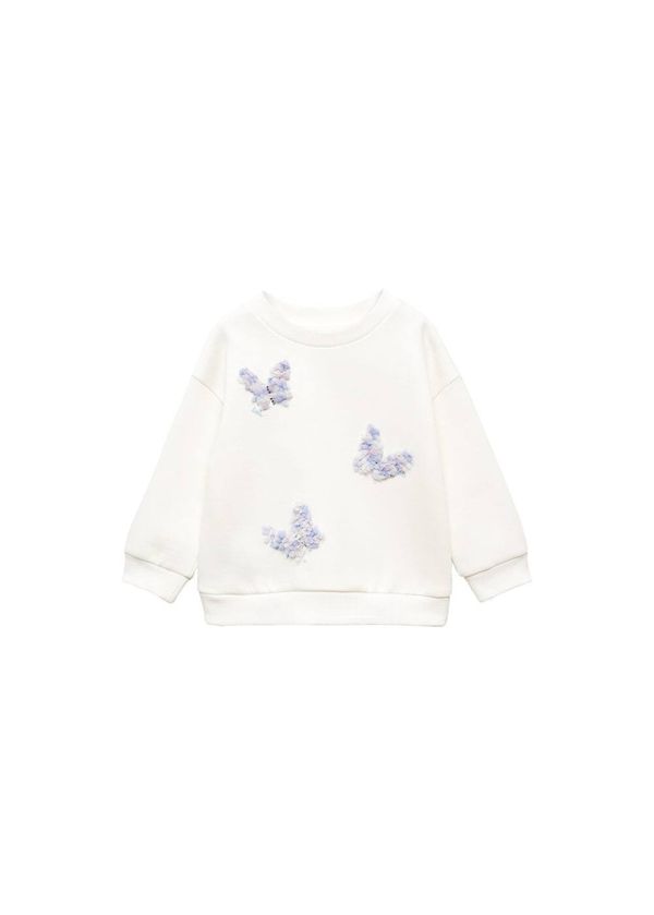 MANGO KIDS MANGO KIDS Суичър 'Flyb'  светлосиньо / бяло