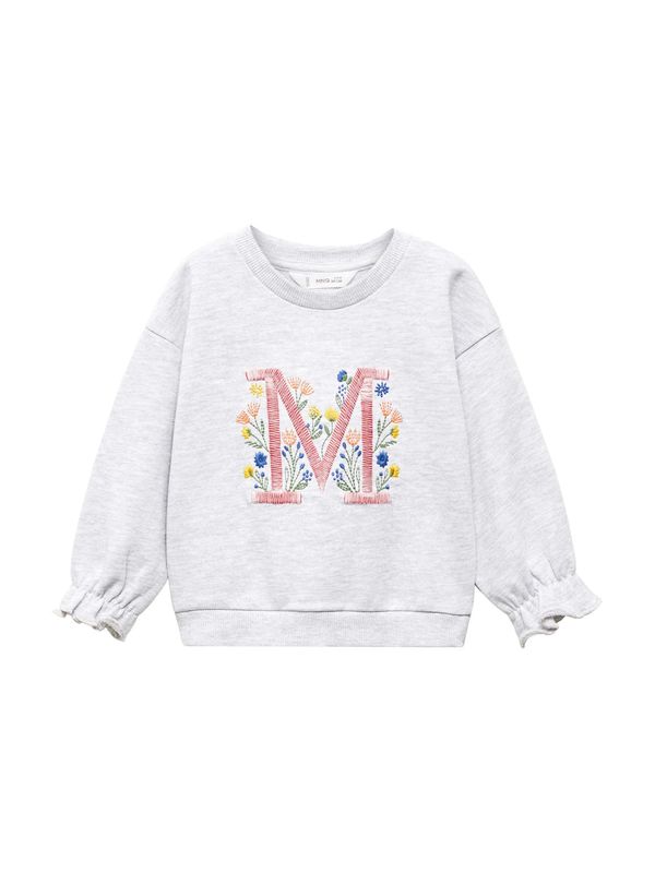 MANGO KIDS MANGO KIDS Суичър 'Letri'  синьо / светлосиво / тъмнозелено / пъпеш