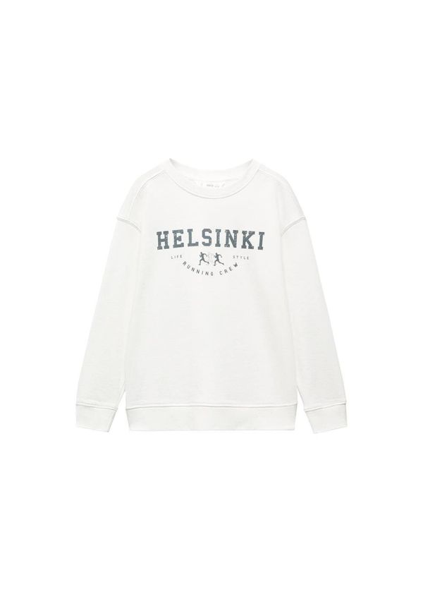 MANGO KIDS MANGO KIDS Суичър 'Northern'  базалтово синьо / бяло