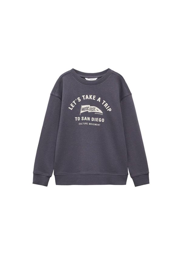 MANGO KIDS MANGO KIDS Суичър 'Northern'  бежово / антрацитно черно