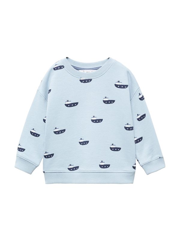 MANGO KIDS MANGO KIDS Суичър 'Port'  морскосиньо / светлосиньо / бяло