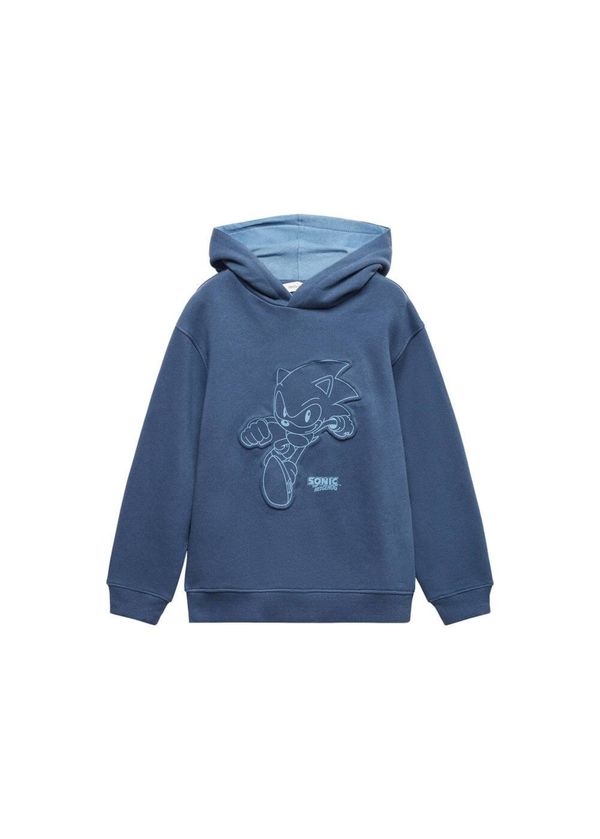 MANGO KIDS MANGO KIDS Суичър 'Sonic'  светлосиньо / тъмносиньо