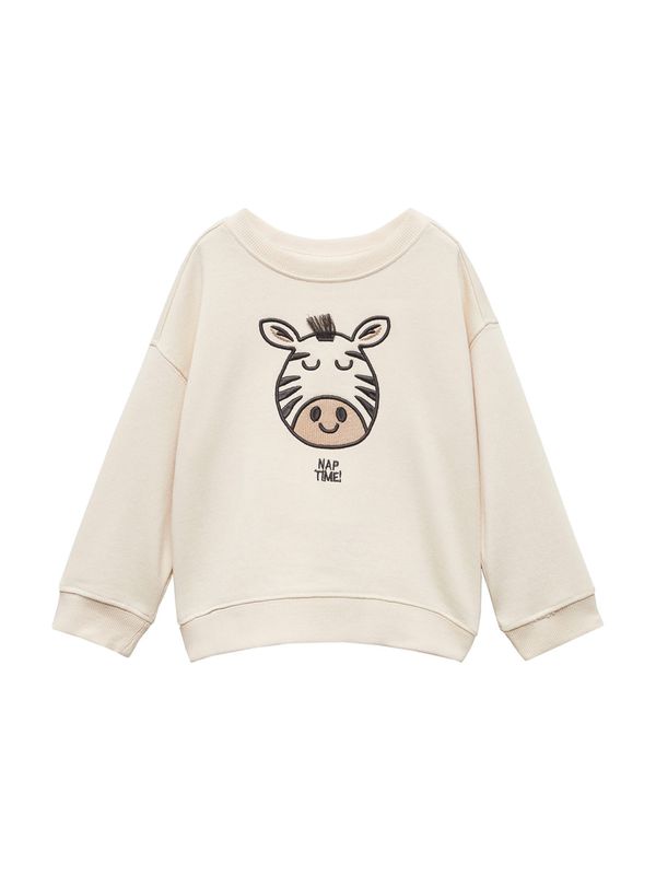 MANGO KIDS MANGO KIDS Суичър 'ZEBRA'  брокат / капучино / черно