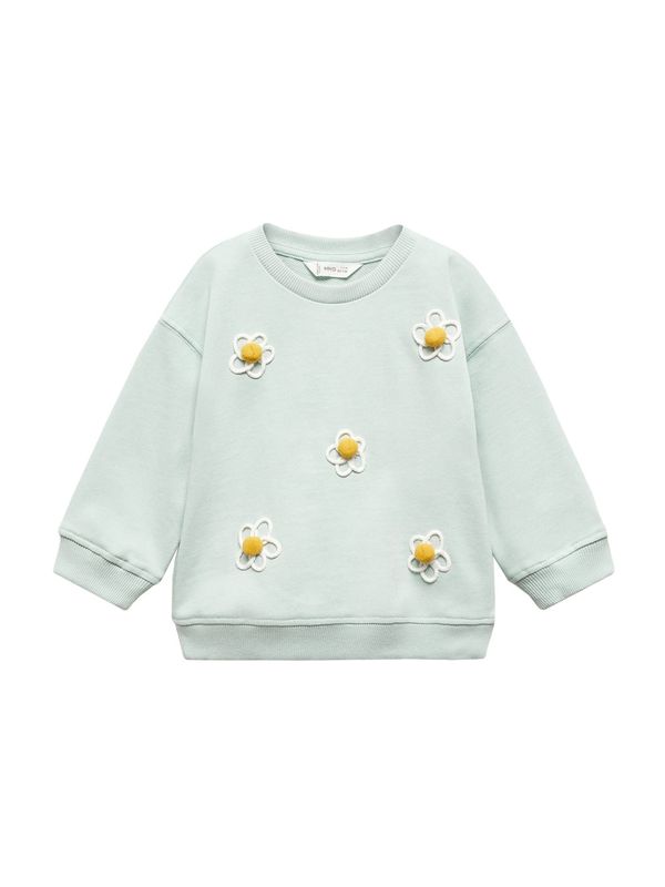 MANGO KIDS MANGO KIDS Суичър  жълто / пастелно зелено / бяло