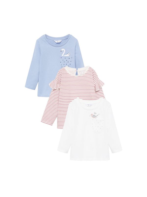 MANGO KIDS MANGO KIDS Тениска 'Marinap-i'  синьо / розово / бяло