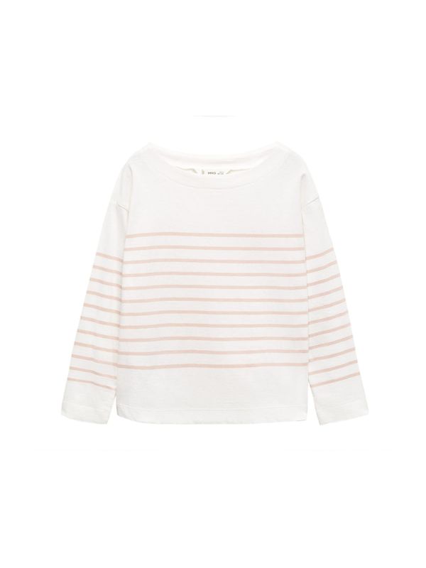 MANGO KIDS MANGO KIDS Тениска 'MORGAN'  пастелно розово / бяло