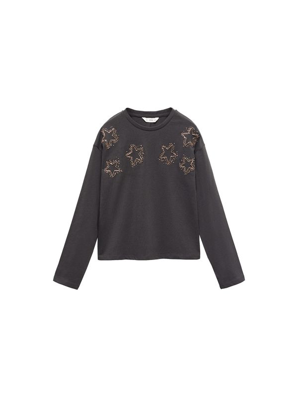 MANGO KIDS MANGO KIDS Тениска  светлокафяво / тъмносиво