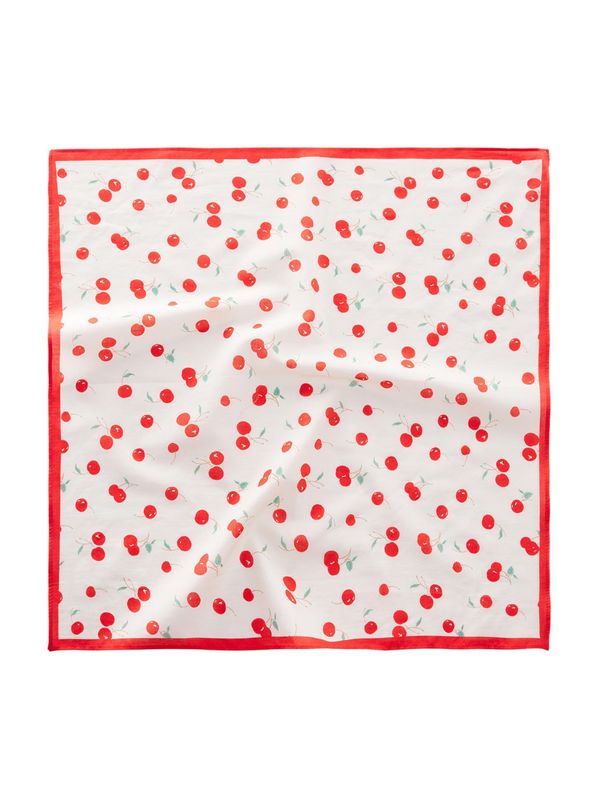 MANGO MANGO Кърпи 'CEREZAS'  светлобежово / зелено / червено