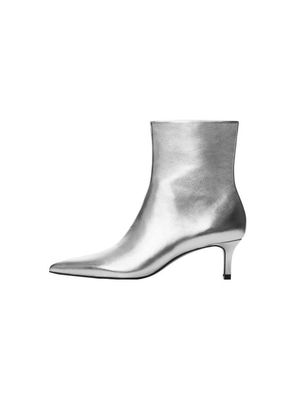 MANGO MANGO Къси ботуши 'Dadly 1'  сребърно