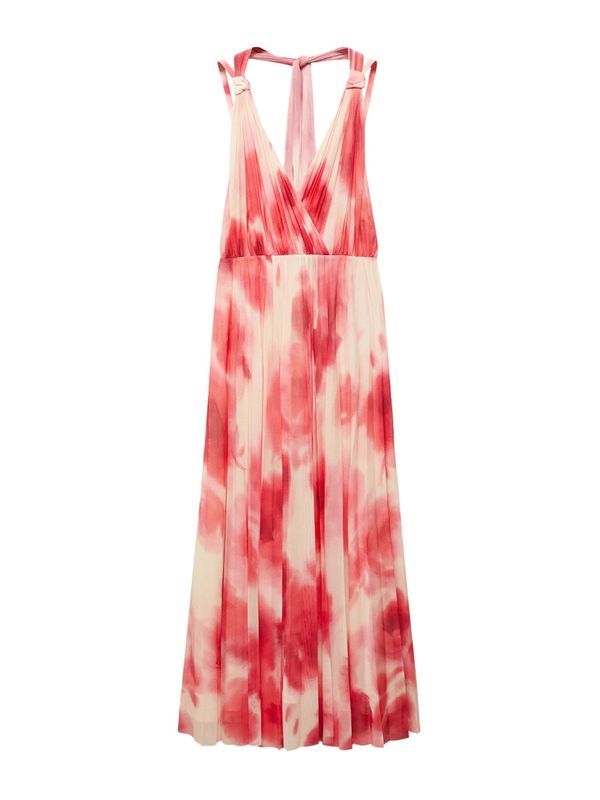 MANGO MANGO Лятна рокля 'Olimpia'  екрю / корал / тъмно коралово