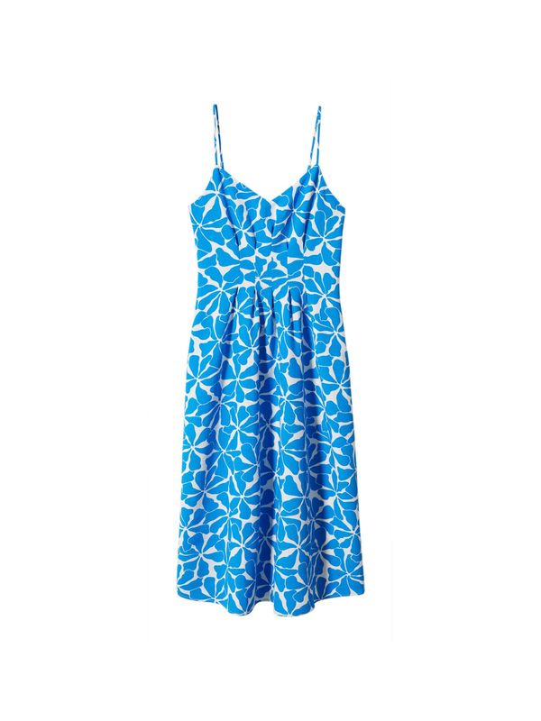 MANGO MANGO Лятна рокля 'Salinas'  кралско синьо / бяло