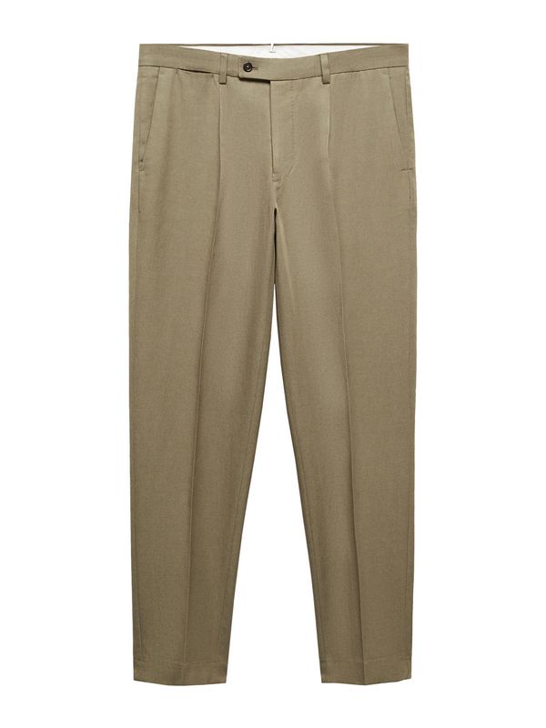 MANGO MAN MANGO MAN Панталон с ръб 'Amalfip'  каки