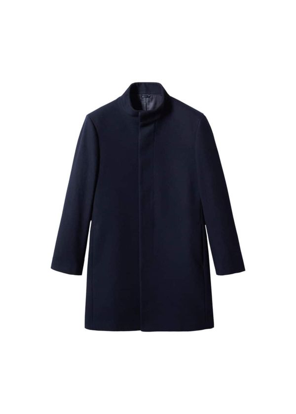 MANGO MAN MANGO MAN Преходно палто 'Funnel'  нейви синьо