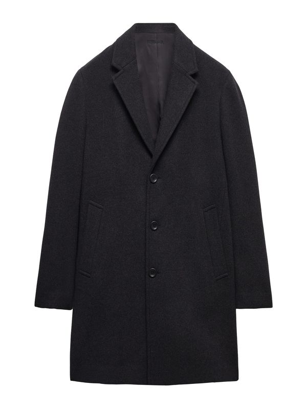 MANGO MAN MANGO MAN Преходно палто 'Haki'  антрацитно черно