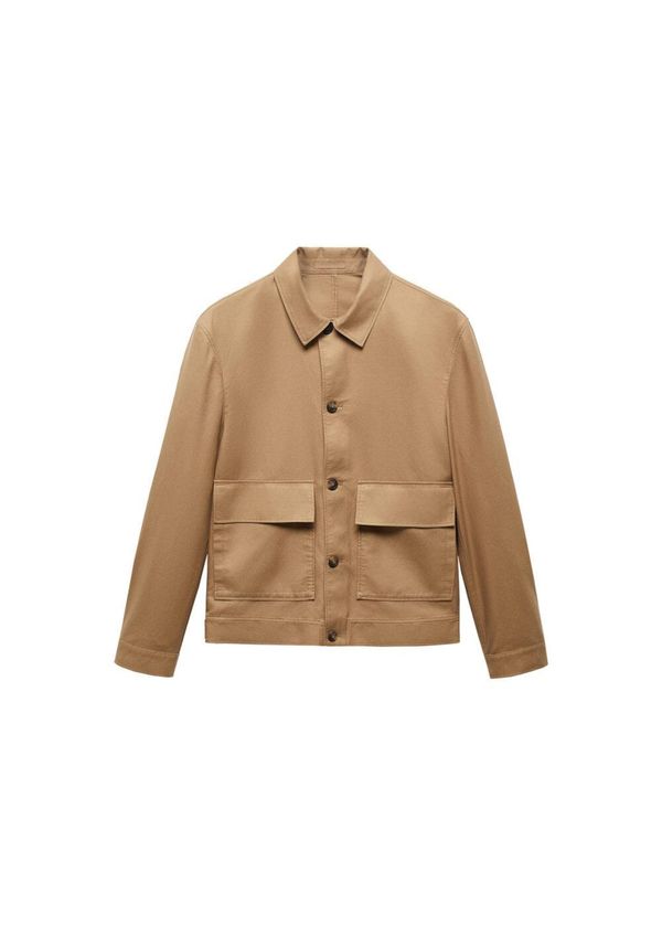 MANGO MAN MANGO MAN Преходно яке 'Darren'  карамел