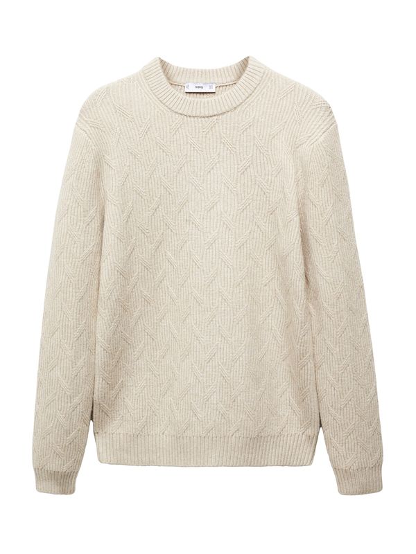 MANGO MAN MANGO MAN Пуловер 'Carbonel'  светлосиво