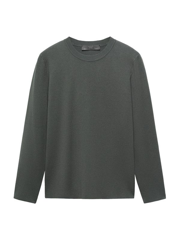 MANGO MAN MANGO MAN Пуловер 'LUXUS'  тъмнозелено