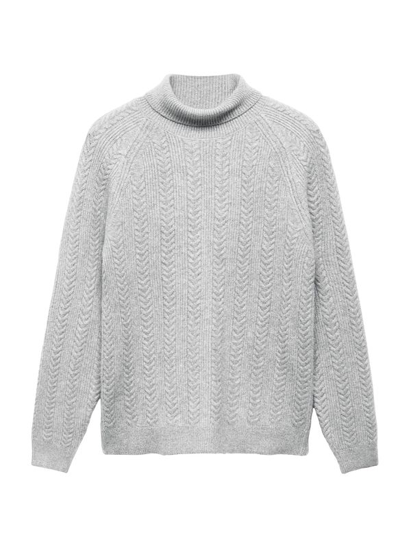 MANGO MAN MANGO MAN Пуловер 'Marias'  светлосиво