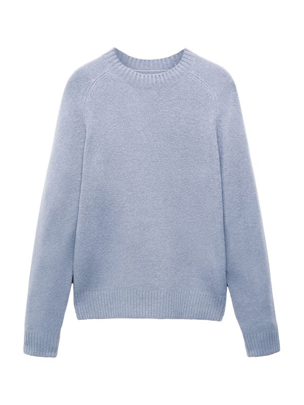 MANGO MAN MANGO MAN Пуловер 'Moss'  светлосиньо