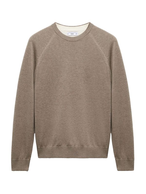 MANGO MAN MANGO MAN Пуловер 'Ten'  кафяв меланж