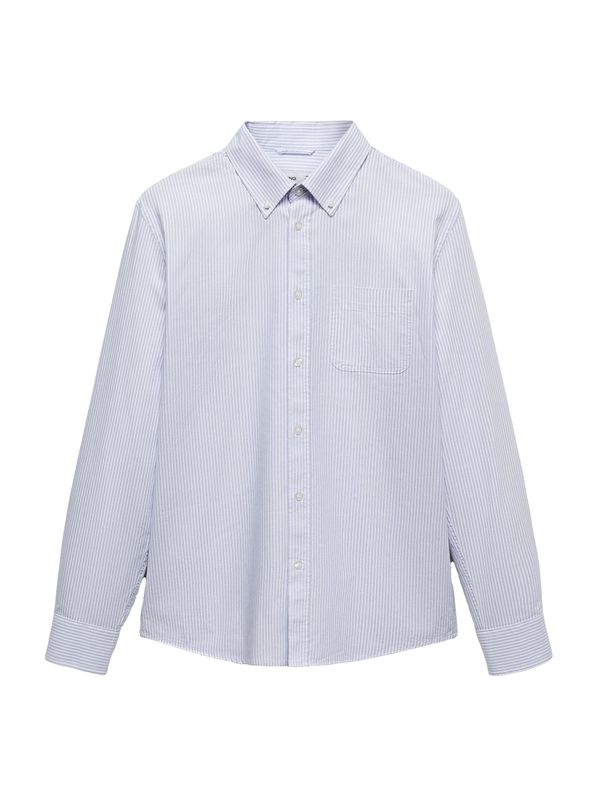 MANGO MAN MANGO MAN Риза 'Kodak'  светлосиньо / бяло