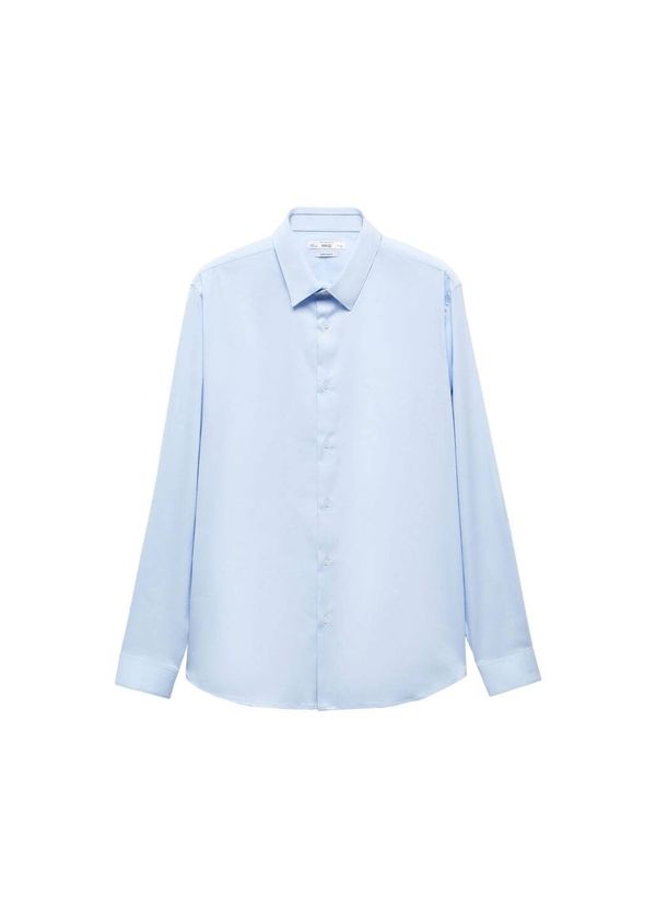 MANGO MAN MANGO MAN Риза  пастелно синьо