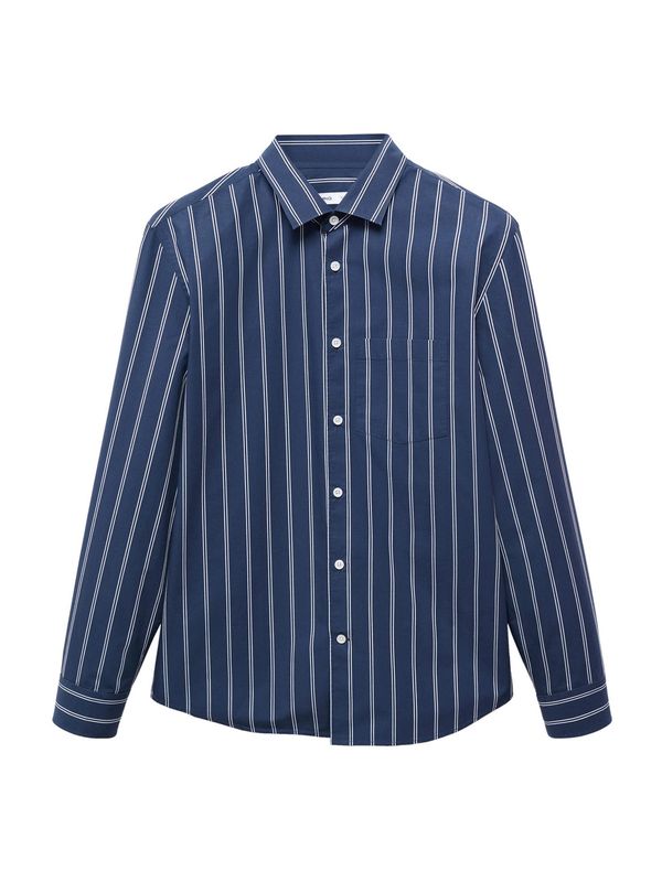 MANGO MAN MANGO MAN Риза 'Regine1'  нейви синьо / бяло